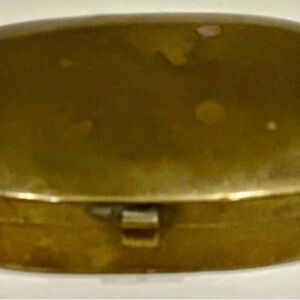 Brass Snuff Box Original, 18th C.. In good condition Oval Shape Rare